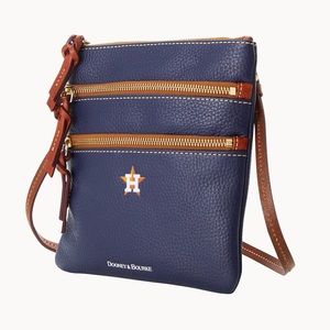 Dooney And Burke MLB Houston Astros Triple Zip Crossbody